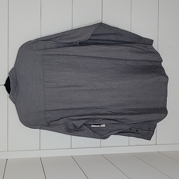 NWT HOWE CREATES XL grey button-down shirt. 100% cotton - Picture 2 of 5